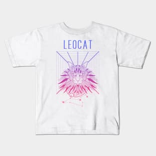 A zodiac cattery: Leo - leocat Kids T-Shirt